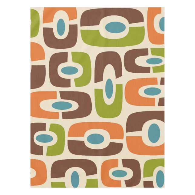 Toalha De Mesa Padrão de Abstrato cósmico moderno do Meio século  (Frente)