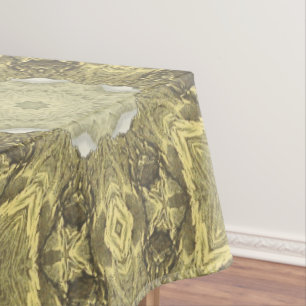 Toalha De Mesa Padrão de Abstrato de Deco de Ouro de Arte do Vin