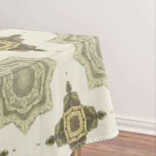 Toalha De Mesa Padrão de Abstrato de Deco de Ouro de Arte do Vin
