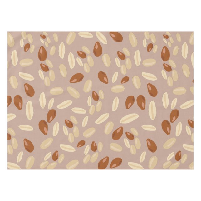 Toalha De Mesa Padrão de amendoins (Frente (Horizontal))