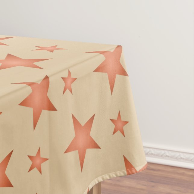 Toalha De Mesa Padrão de amido em laranja de gradiente de terraco (Posição Original)