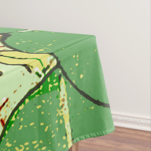 Toalha De Mesa Padrão de Arte Botânica Folar Japonês