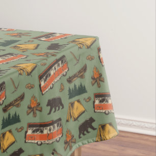 Toalha De Mesa Padrão de Aventuras de Camp Motodoméstico