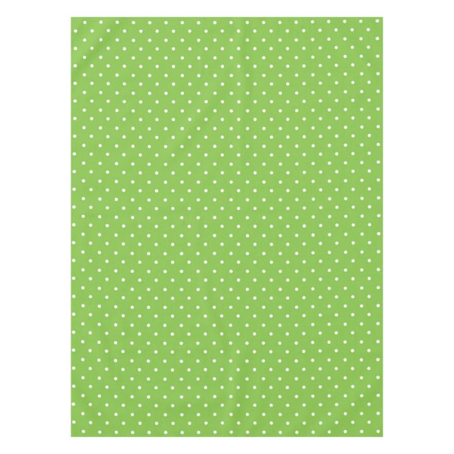 Toalha De Mesa Padrão de bolinhas verde-limão brilhante contínuo (Frente)