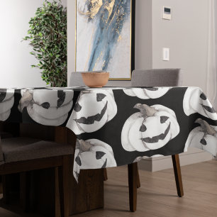 Toalha De Mesa Padrão de Bomba Spooky   Feliz Dia das Bruxas