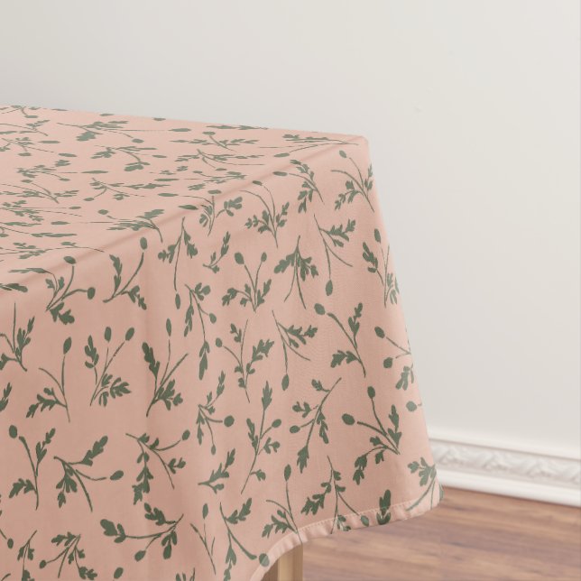 Toalha De Mesa Padrão de Botões de Margarida em Rosa Desbotado Mo (Posição Original)