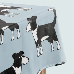 Toalha De Mesa Padrão de Cão-de-Ovelha Coca-Collie da Fronteira
