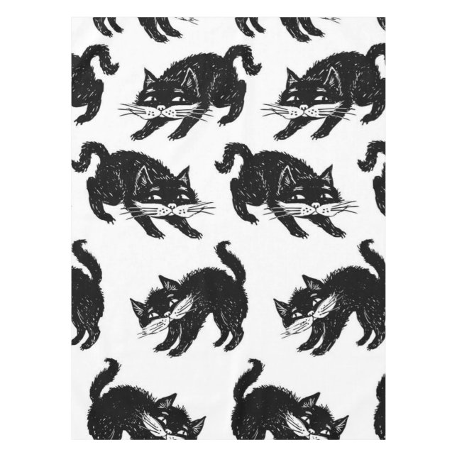Toalha De Mesa Padrão de Cat (Frente)