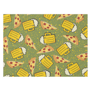Toalha De Mesa Padrão de cerveja e pizza
