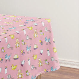 Toalha De Mesa Padrão de chá de fraldas cúmulo