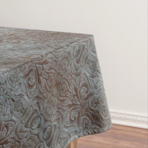 Toalha De Mesa Padrão de couro russo castanho do oeste