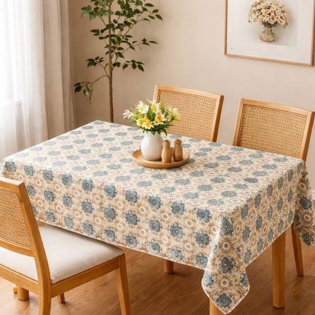 Toalha De Mesa Padrão de Crochê Falso de Avó Quadrada  (Criador carregado)