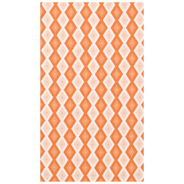 Toalha De Mesa Padrão de diamante de laranja (Frente)