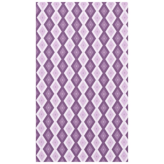 Toalha De Mesa Padrão de diamante roxo (Frente)