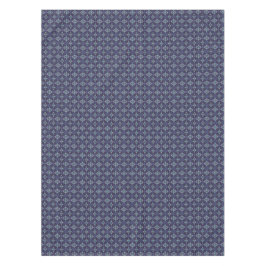 Toalha De Mesa Padrão de Diamante Sudoeste Cinza Azul
