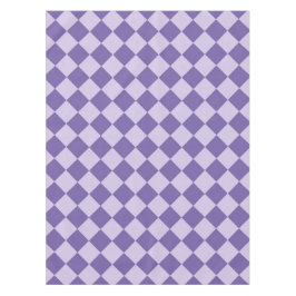 Toalha De Mesa Padrão de Diamante Xadrez Roxo