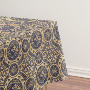 Toalha De Mesa Padrão de Dragões e Flores Japoneses Vintage