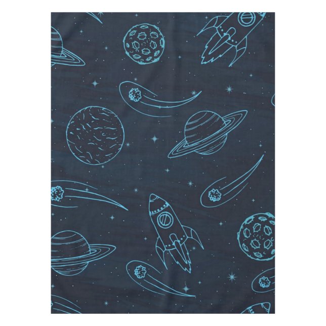 Toalha De Mesa Padrão de espaço (Frente)