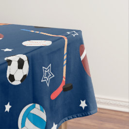 Toalha De Mesa Padrão de esportes de beisebol