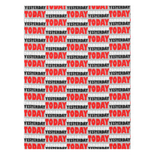 Toalha De Mesa Padrão de expressão de palavras positivas do des