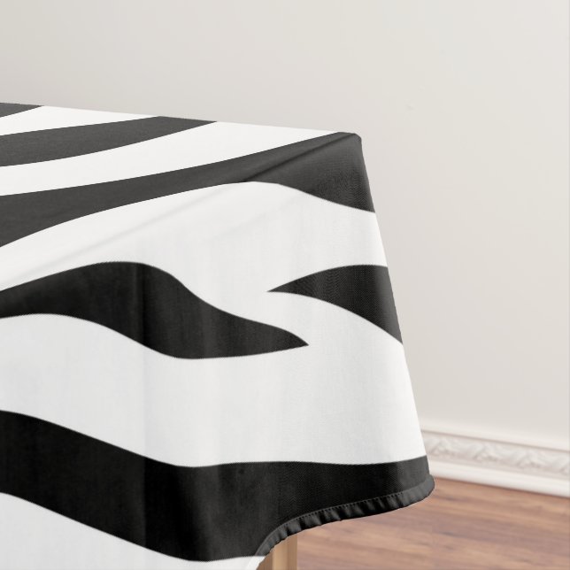 Toalha De Mesa Padrão de faixa de zebra (Posição Original)