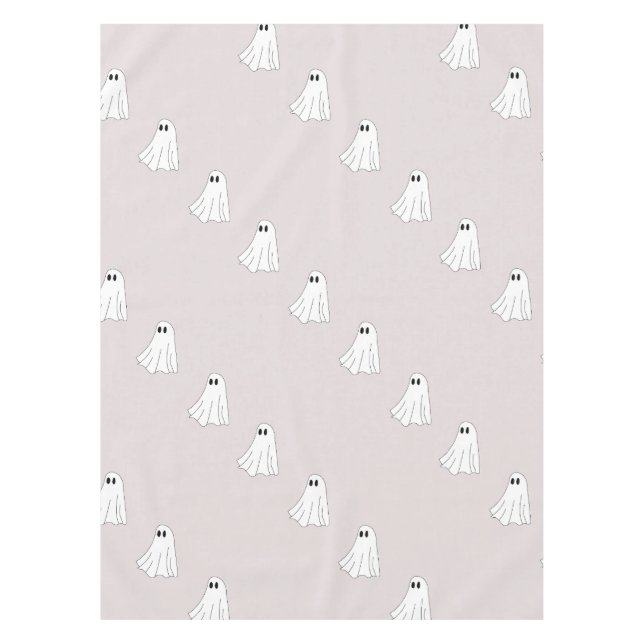 Toalha De Mesa Padrão de Fantasma Pastel Fofo (Frente)