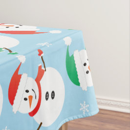 Toalha De Mesa Padrão de Floco de Neve no Natal