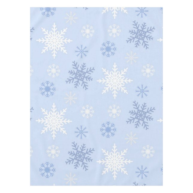 Toalha De Mesa Padrão de flocos de neve (Frente)