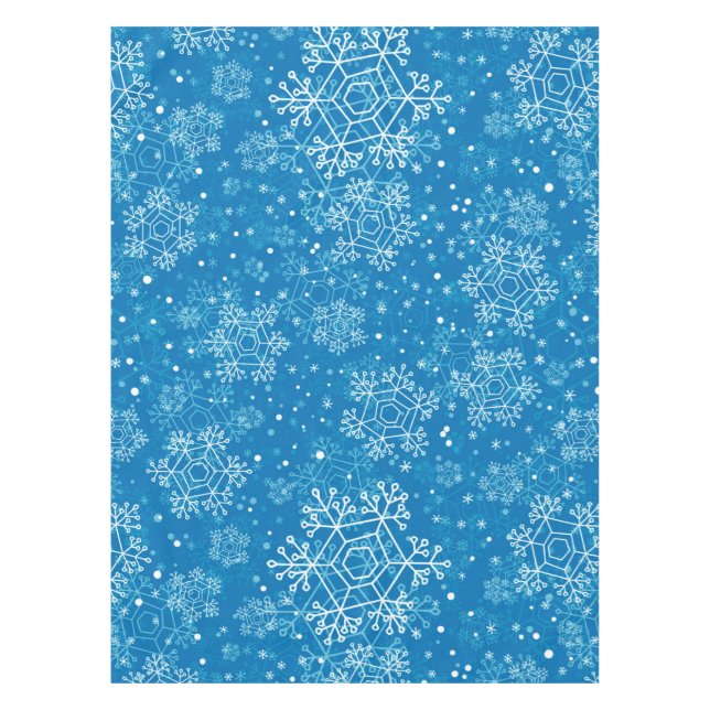 Toalha De Mesa Padrão de flocos de neve (Frente)