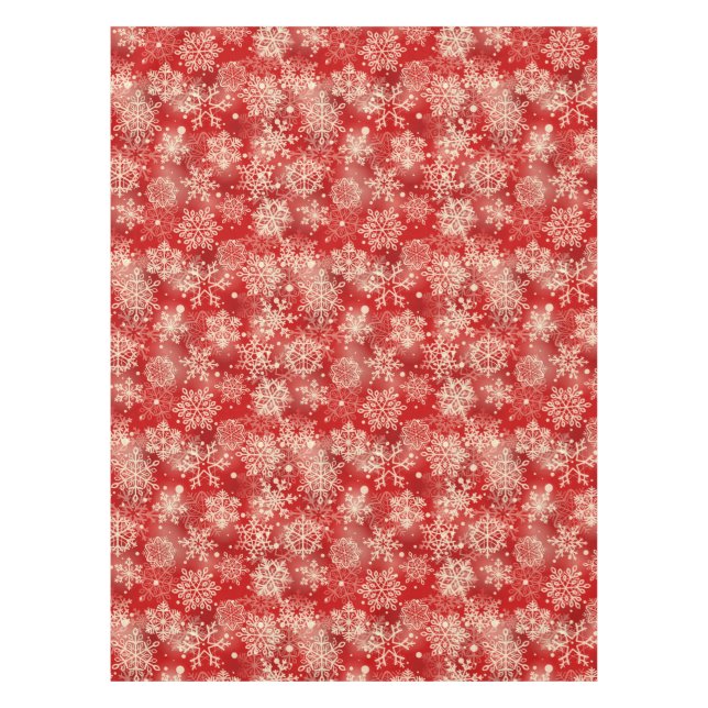 Toalha De Mesa Padrão de flocos de neve (Frente)