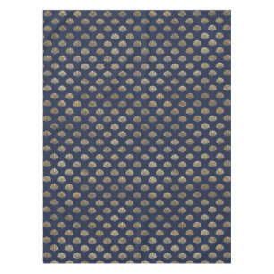 Toalha De Mesa Padrão de Flor de Deco de Arte Vintage Dourada e M