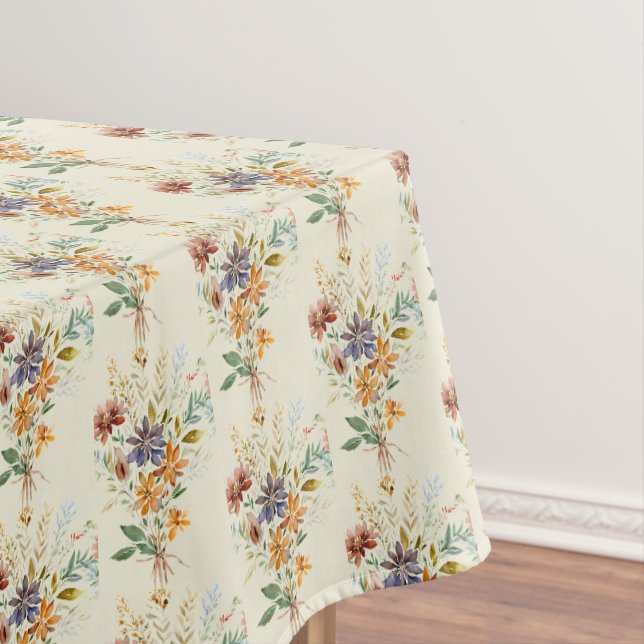 Toalha De Mesa padrão de flores silvestres de outono (Posição Original)