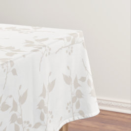 Toalha De Mesa Padrão De Folha Decorativa De Suíno Botânico
