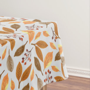 Toalha De Mesa Padrão de Folhas de outono de Berries