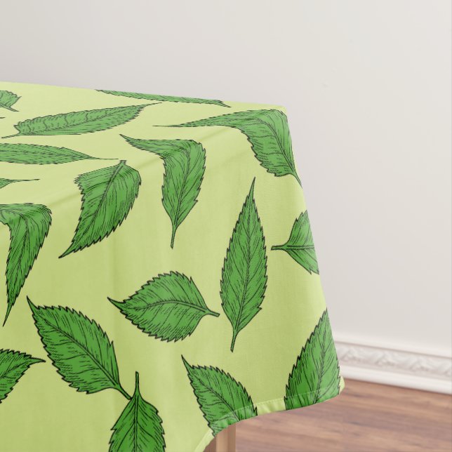 Toalha De Mesa Padrão De Folhas, Padrão De Folha, Folhas De Prima (Posição Original)