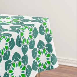 Toalha De Mesa Padrão de Folhas, Padrão de Folhagens, Folhas Verd