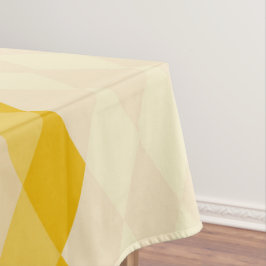 Toalha De Mesa Padrão de Forma Rhombus de Sombra Amarela