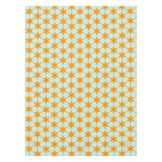 Toalha De Mesa Padrão de Fruta Estrela Tropical Laranja Azul