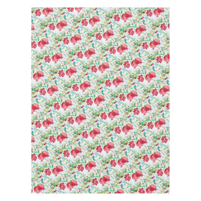 Toalha De Mesa Padrão de fruta vermelha romântico comida natural  (Frente)