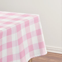 Padrão de Gingham Branco e Rosa Elegante