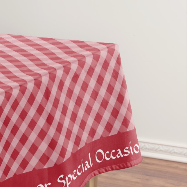 Toalha De Mesa Padrão de Gingham Verificado Vermelho Clássico (Posição Original)