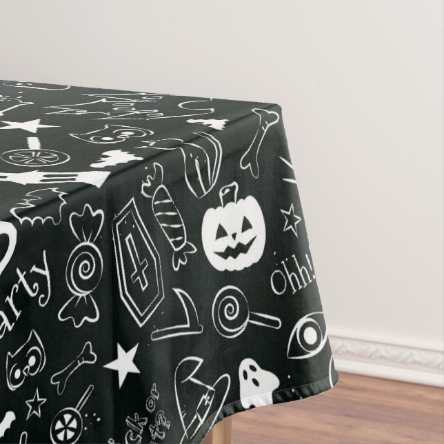 Toalha De Mesa Padrão de Halloween (Posição Original)