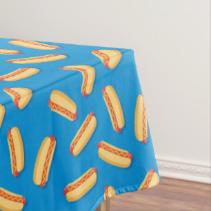 Toalha De Mesa Padrão de Hotdog de Comida Rápida