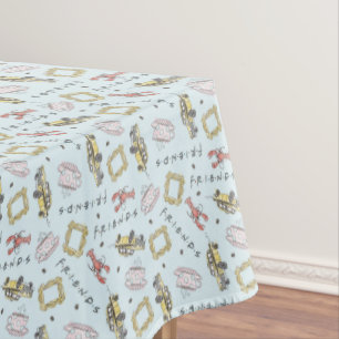 Toalha De Mesa Padrão de Ícones de Aquarela do FRIENDS™