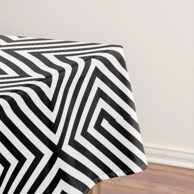 Toalha De Mesa Padrão de Ilusão ao Quadrado 3d (Posição Original)