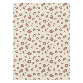 Toalha De Mesa Padrão de Impressão de Leopardo Abstrato Neutro |