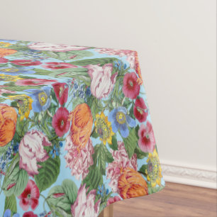 Toalha De Mesa Padrão de Jardim de Flor primavera