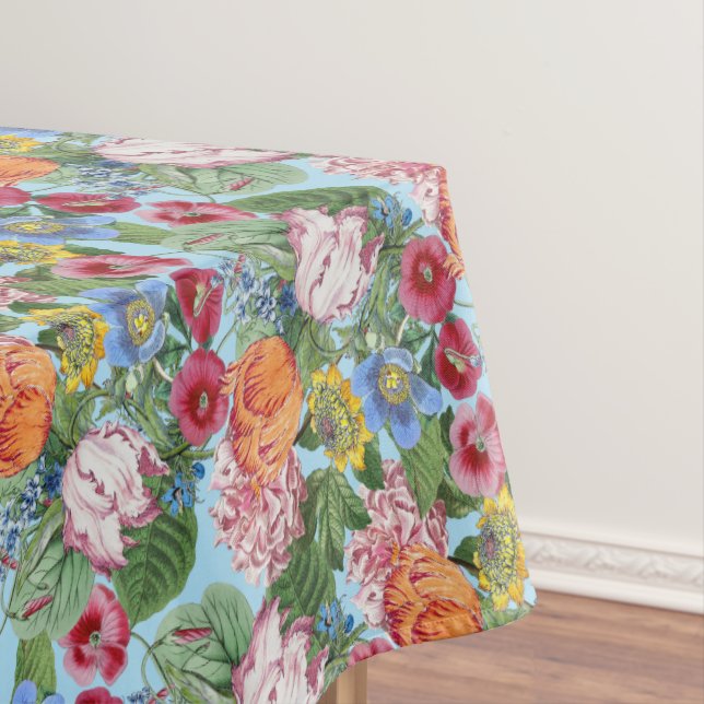 Toalha De Mesa Padrão de Jardim de Flor primavera (Posição Original)