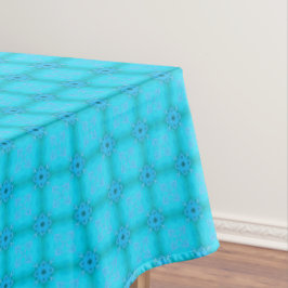 Toalha De Mesa Padrão de Lata Azul de Teal e Turquesa