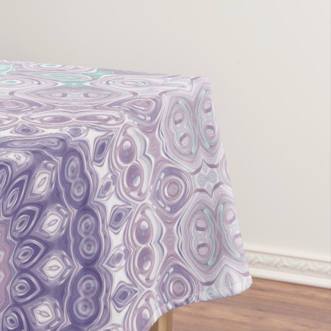 Toalha De Mesa Padrão de lavanda e Lilac Mandala (Posição Original)